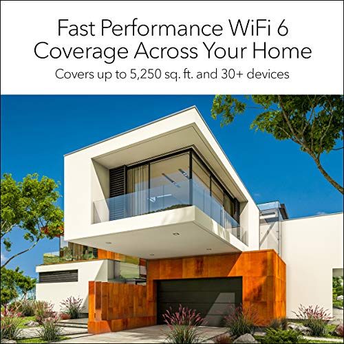 NETGEAR Orbi RBK353 - Wi-Fi system (router, 2 extenders) - up to 3,750 sq.ft - mesh - GigE - 802.11a/b/g/n/ac/ax - Dual Band