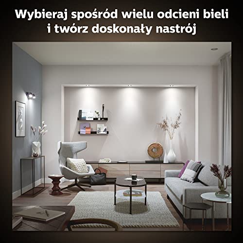 Philips Hue White ambiance Milliskin - Recessed spot light - LED spot light bulb - GU10 - 5.7 W - warm to cool white light - 2200-6500 K - white (pack of 3)