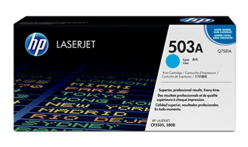 HP 503A - Q7581A - 1 x Cyan - Toner cartridge - For Color LaserJet 3800, 3800dn, 3800dtn, 3800n, CP3505, CP3505dn, CP3505n, CP3505x