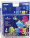 Best Value Pack of 4 Brother LC1000-4 Colour Ink Cartridges