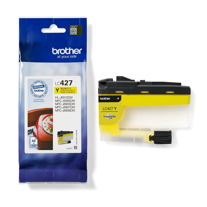 Brother LC427Y - Yellow - original - ink cartridge - for Brother MFC-J4335, MFC-J4340, MFC-J4345, MFC-J4440, MFC-J4535, MFC-J4540