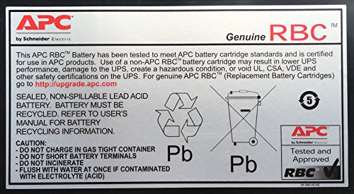 APC Replacement Battery Cartridge #8 *** Upgrade to a new UPS with APC TradeUPS and receive discount, don't take the risk with a battery failure ***