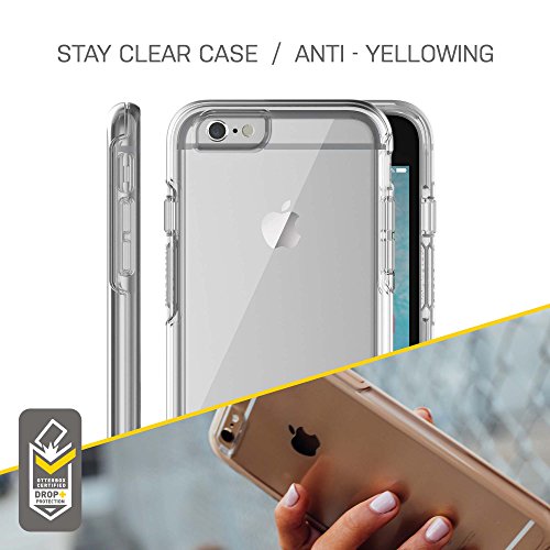 OtterBox Symmetry Series Clear - Back cover for mobile phone - polycarbonate, synthetic rubber - clear - for Apple iPhone 6, 6s