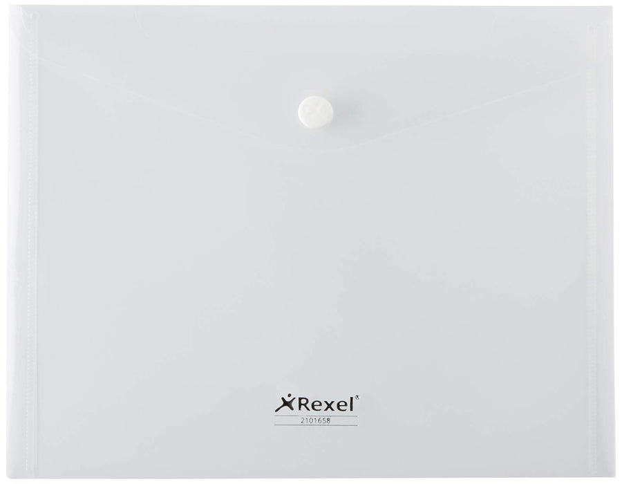 Best Value Rexel Ice Popper Wallets A5 Clear (Pack Size 5)