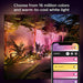 Philips Hue White and Color Ambiance Amarant - Light bar - LED - 20 W (equivalent 104 W) - 16 million colours - 2000-6500 K - black