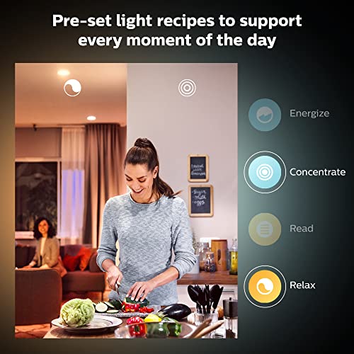 Philips Hue White ambiance - LED light bulb - shape: B39 - E14 - 4 W (equivalent 25 W) - class G - warm to cool white light - 2200-6500 K (pack of 2)