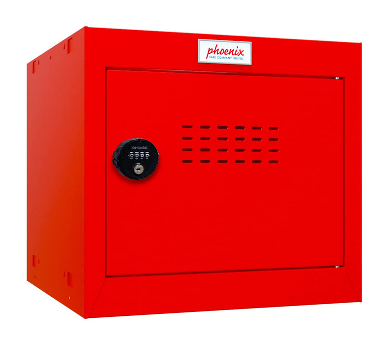 Phoenix CL Series Size 1 Cube Locker in Red with Combination Lock CL0344RRC