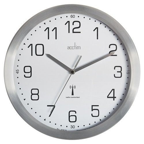 Best Value Acctim Mason RC Wall Clock 25cm Aluminium 74337