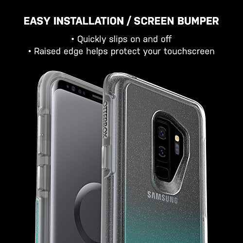 OtterBox Symmetry Series Clear - Back cover for mobile phone - polycarbonate, synthetic rubber - clear - for Samsung Galaxy S9