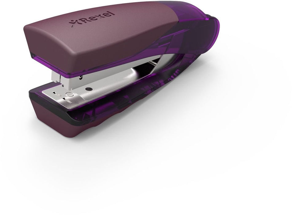 Rexel Centor Stapler 2101014 Half Strip Purple 25 Sheets No.56, No.16 Metal, Plastic
