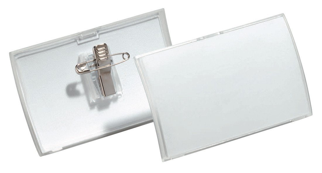 Best Value Durable 8211 Click Fold Badge with Combination Clip 40 x 75 mm (Pack of 25)