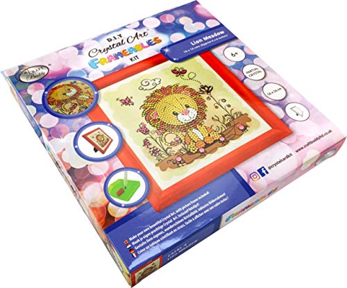 Crystal Art Lion 16 x 16cm Frameable Kit CAFBL-6