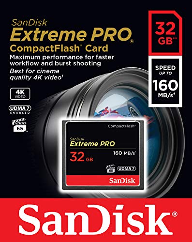 SanDisk Extreme Pro - Flash memory card - 32 GB - 1000x/1067x - CompactFlash