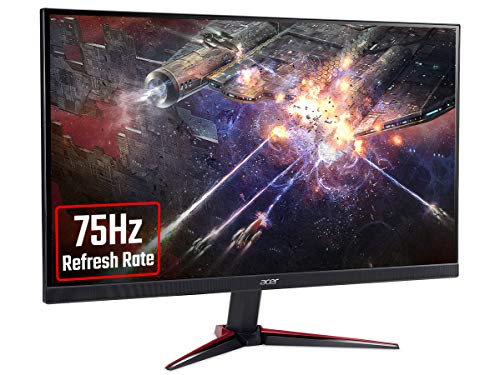 Acer NITRO VG0 Nitro VG220Qbmiix 21.5 inch Full HD Gaming Monitor IPS Panel FreeSync 75Hz Refresh Rate 1ms Response Time HDMI VGA Black Red