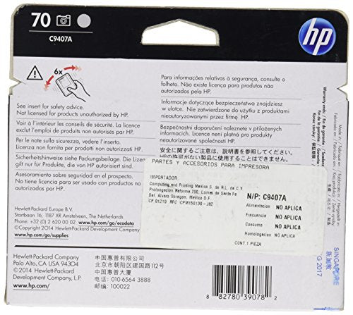 HP 70 - C9407A - 1 x Light Grey,1 x photo Black - Printhead - For DesignJet T1120, Z2100, Z3100, Z3200, Z5200, Photosmart Pro B8850, Pro B9180