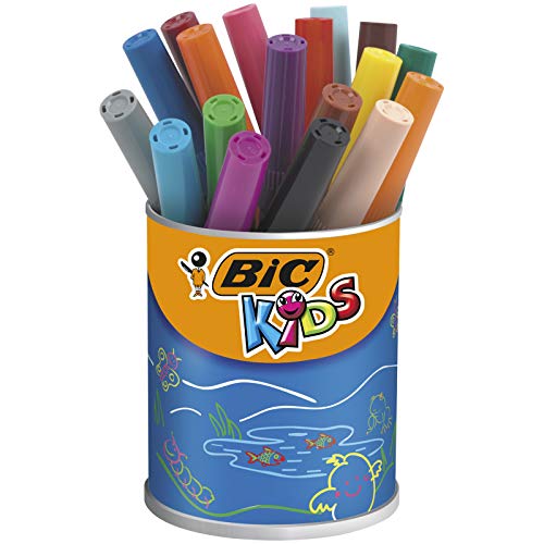 Pk18 Kids Xl Colourng Felt Pens Asst Bic