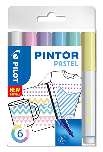 Pilot Pintor Fine Bullet Tip Paint Marker 2.9mm Pastel Assorted (Pack 6) 3131910517467