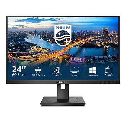 Philips B Line 243B1 - LED monitor - 24" (23.8" viewable) - 1920 x 1080 Full HD (1080p) @ 75 Hz - IPS - 250 cd/m - 1000:1 - 4 ms - HDMI, DisplayPort, USB-C - speakers - black texture