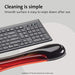 Kensington Duo Gel Wristrest Wave - Keyboard wrist rest - black, red