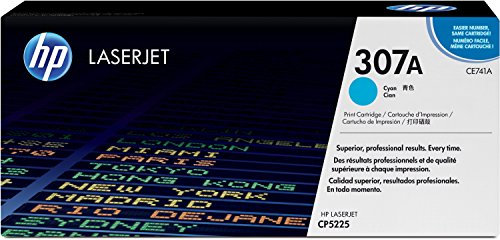 HP 307A - CE741A - 1 x Cyan - Toner cartridge - For Color LaserJet Professional CP5225, CP5225dn, CP5225n
