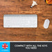 Logitech Slim Wireless Combo MK470 - Keyboard and mouse set - wireless - 2.4 GHz - QWERTY - UK - off-white
