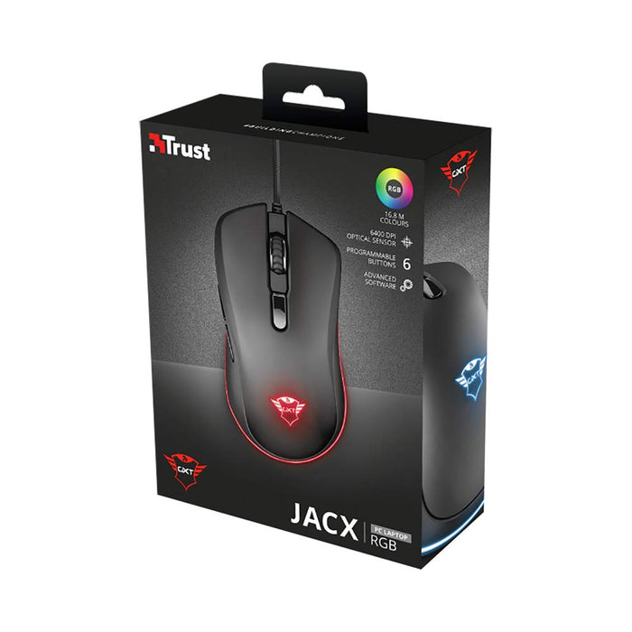 TrustGXT930 JACX 6400 DPI Wired Mouse