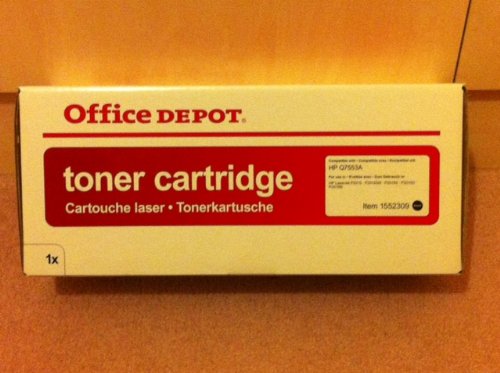 Best Value Office Depot q7553a-cartuccia Toner Compatible with HP Q7553A Black