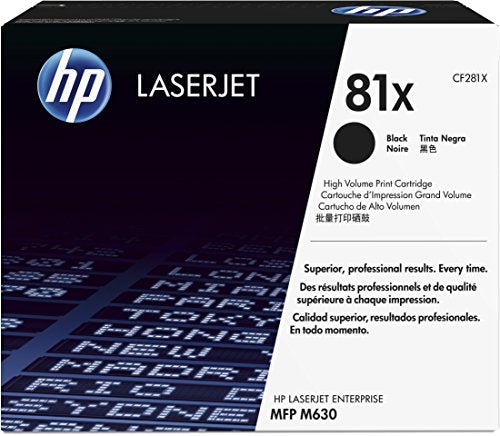 HP 81X - CF281X - 1 x Black - Toner cartridge - High Yield - For LaserJet Enterprise Flow M630, Flow MFP M630, M605, M606, M630, MFP M630