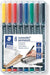 Best Value Staedtler 318 WP8 Lumocolor Universal Permanent Fine Pens - Multicolour