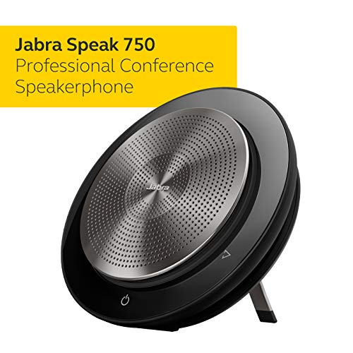 Jabra Speak 750 Mono Bluetooth 4.2 Wireless and USB Conference Microsoft Teams Certified Desktop Speakerphone with Jabra Link 370 USB Adapter