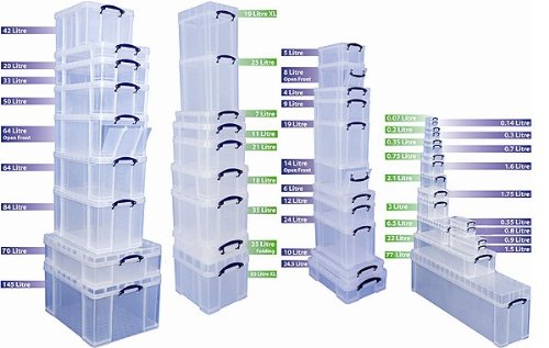 Best Value Really Useful 9 Litre Plastic Storage Box - violet, Standard Packaging