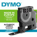 Best Value Dymo D1 Standard Labelling Tape 12mm x 7m - White on Black