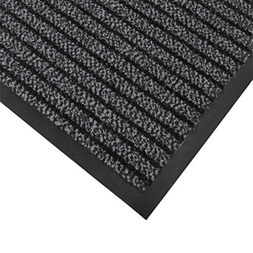 Doortex Ultimat Dirt Trapping Mat for Indoor Use 70% Micro 30% Polypropylene Fibres Rubber Vinyl Backing 120 x 180cm Grey FC4120180ULTGR