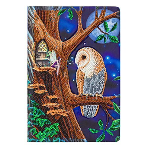 Crystal Art Owl and Fairy Tree Notebook CANJ-1