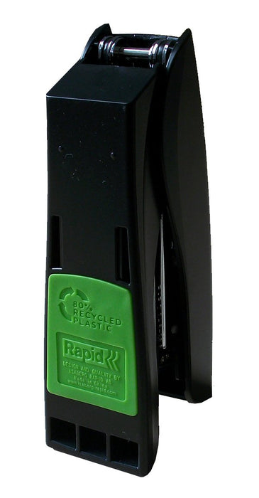 Best Value Rapid 24812701 Fashion ECO Stapler, Ergonomic Recycled Plastic Body, Half Strip, Black, 25 Sheet Capacity