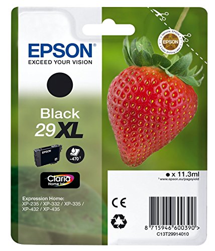 Epson 29XL - 11.3 ml - XL - black - original - blister - ink cartridge - for Expression Home XP-245, 247, 255, 257, 332, 342, 345, 352, 355, 435, 442, 445, 452, 455