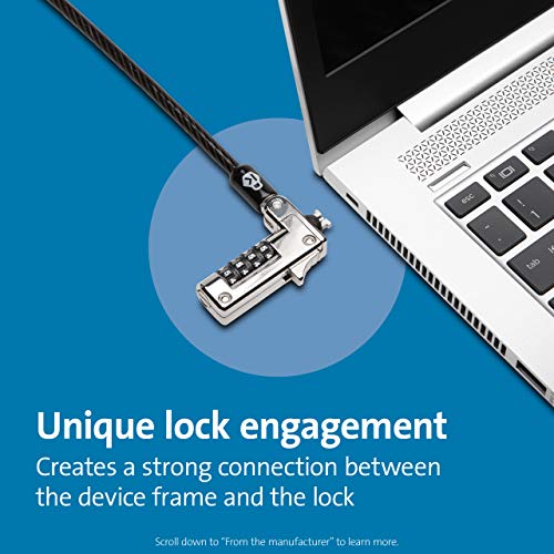 Kensington Slim NanoSaver Combination Laptop Lock - Security cable lock