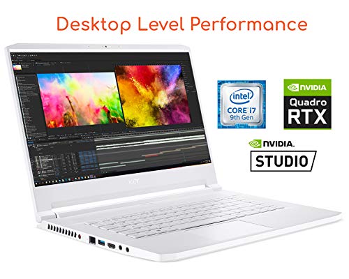 Acer ConceptD 7 Pro CN715-71P-79Y4 - Core i7 9750H / 2.6 GHz - Win 10 Pro 64-bit - 16 GB RAM - 1 TB SSD SED - 15.6" IPS 3840 x 2160 (Ultra HD 4K) - Quadro RTX 3000 - Bluetooth, Wi-Fi - white - kbd: UK