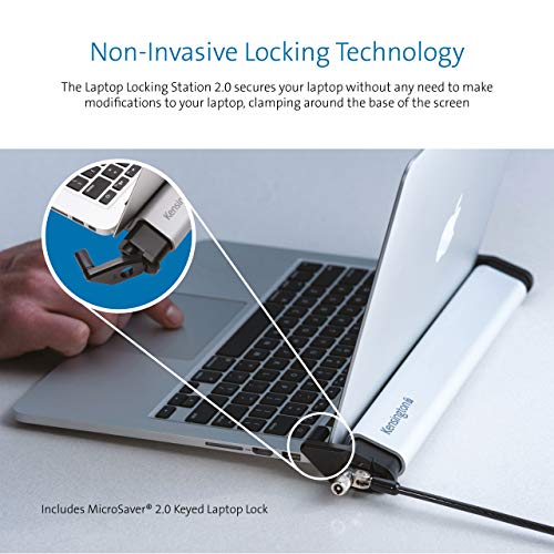 Kensington Laptop Locking Station 2.0 - MicroSaver 2.0 Keyed Lock - System security kit - 15.6"
