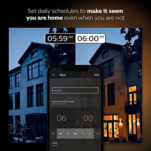 Philips Hue White Starter Kit - Wireless lighting set - LED light bulb x 2 - E27 - 9.5 W (equivalent 75 W) - class F - soft white light - 2700 K - white