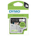 DYMO D1 Tape Permanent 12mm x 5.5m Black on white