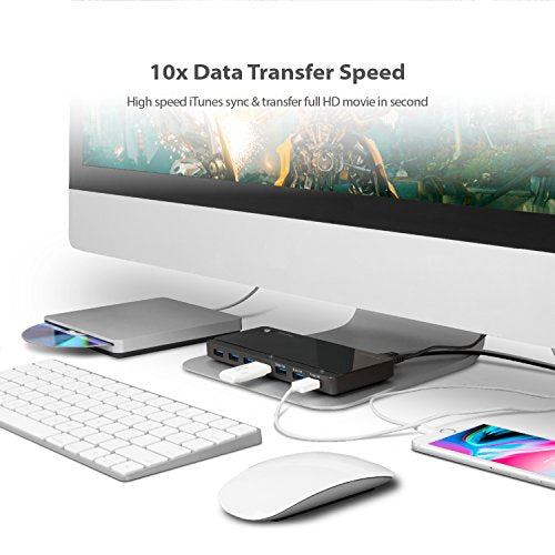 7 Port USB 3.0 Hub with UK Power Adaptor