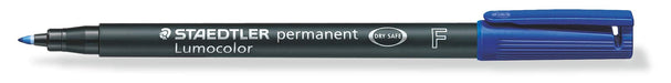 Best Value Staedtler 318-3 Lumocolor Universal Permanent Fine Pens - Blue, Pack of 10