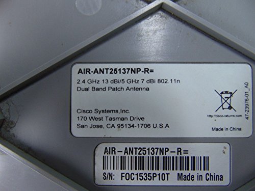 Cisco Aironet Six-Element Dual-Band MIMO Patch Array Antenna - Antenna - 7 dBi (for 5 GHz), 13 dBi (for 2.4 GHz) - outdoor, indoor