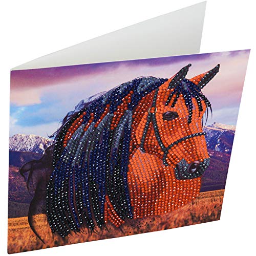 Crystal Art Horse 18 x 18cm Card CCK-A70