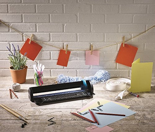 Avery A4 A4CT Compact Trimmer Paper Cutter, Black and Teal