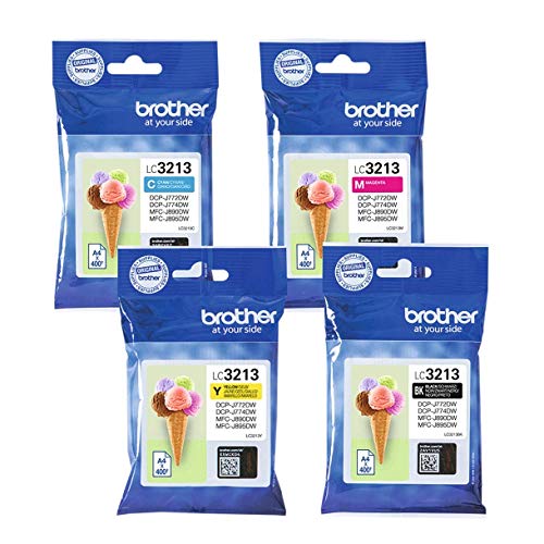 Brother LC3213 Value Pack - 4-pack - black, yellow, cyan, magenta - original - ink cartridge - for Brother DCP-J772DW, DCP-J774DW, MFC-J890DN, MFC-J890DW, MFC-J890DWN, MFC-J895DW