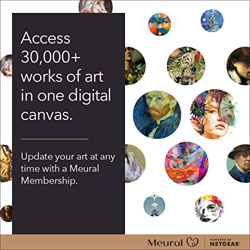 Meural Canvas II MC321 - Digital photo frame - RAM 2 GB - flash 8 GB - 21.5" - 1920 x 1080 - light wood