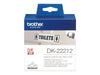 Best Value Brother DK-22212 Label Roll, Continuous Length Film, Black on White, 62 mm (W) x 15.24 m (L), Brother Genuine Supplies