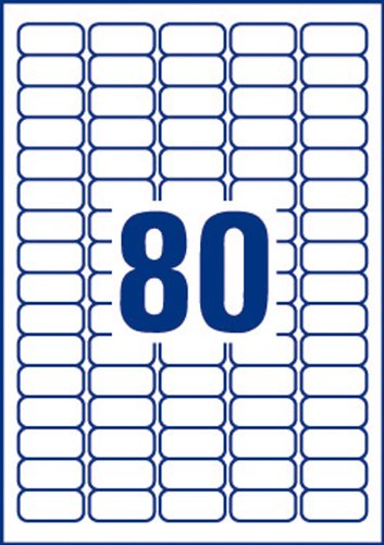 Best Value Avery Removable Adhesive Labels 35,6 x 16,9 mm White